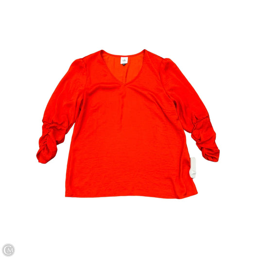 Top Long Sleeve By Cabi In Orange, Size: M