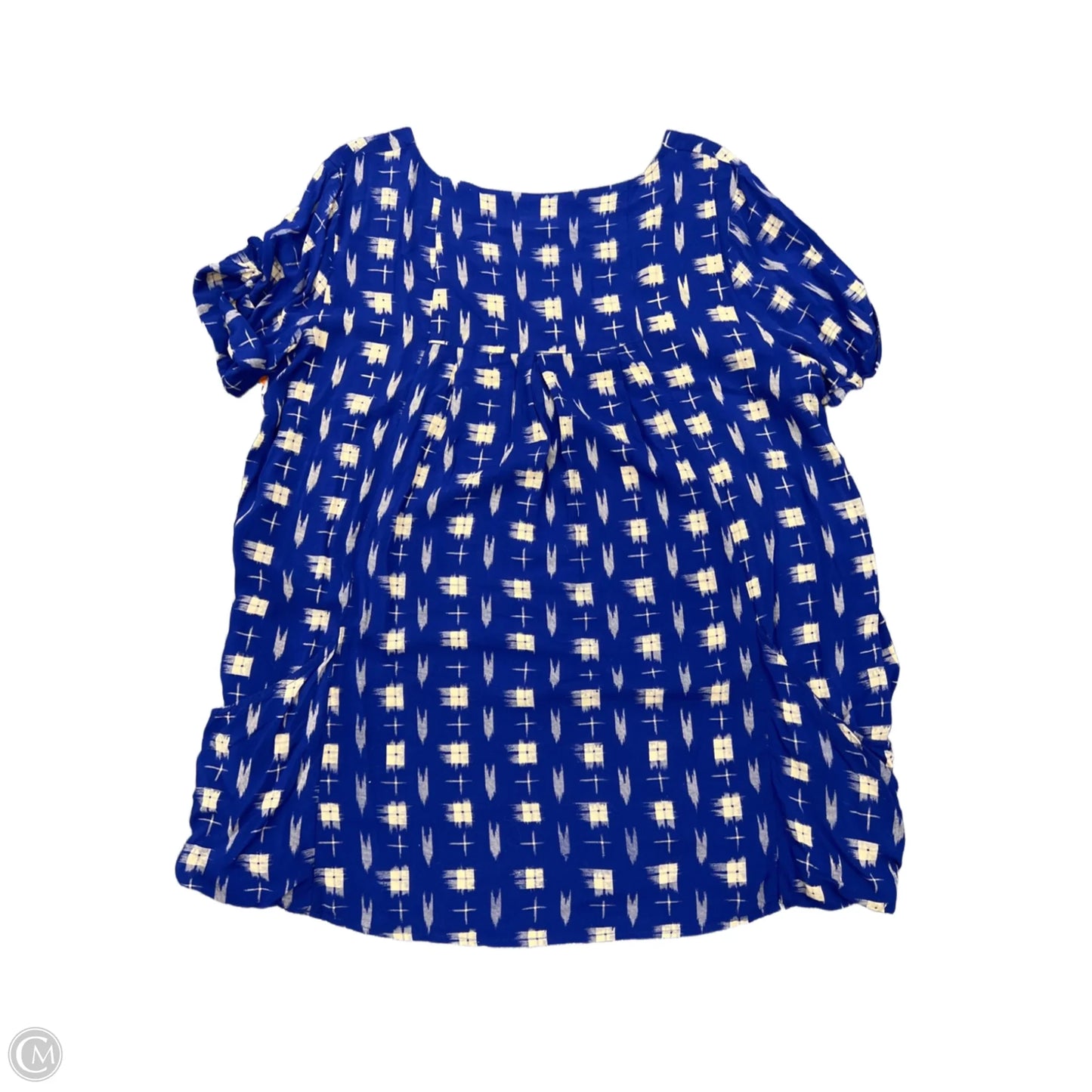 Top Short Sleeve By Holding Horses In Blue, Size: Xl