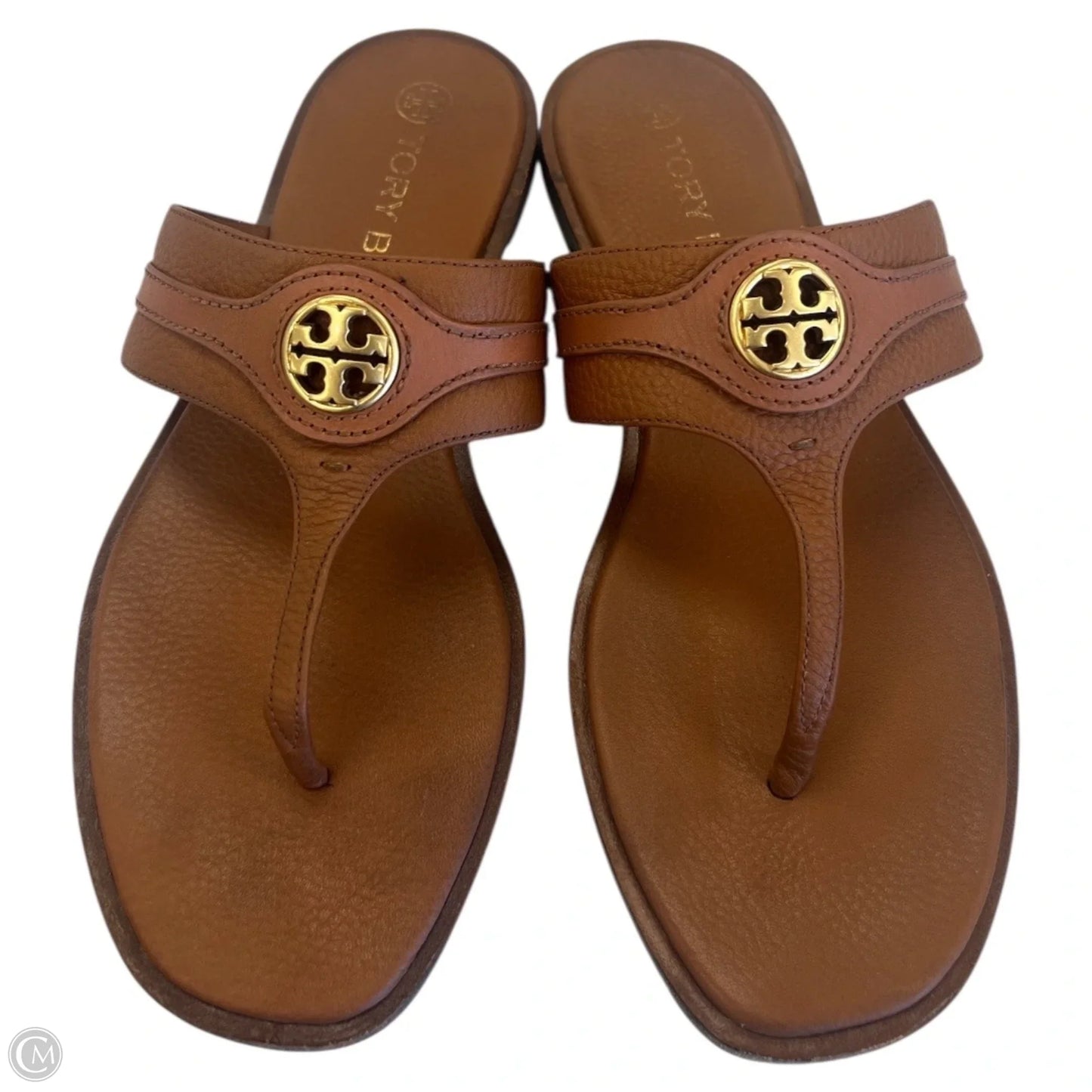 Sandals Designer By Tory Burch In Bronze, Size: 9.5