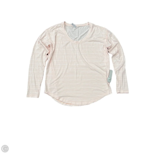 Athletic Top Long Sleeve Crewneck By Athleta In Orange, Size: S