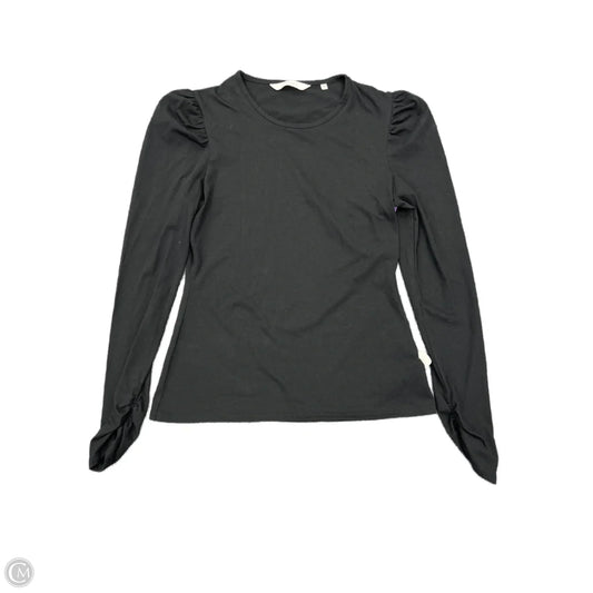 Top Long Sleeve Basic By Rebecca Taylor In Black, Size: S
