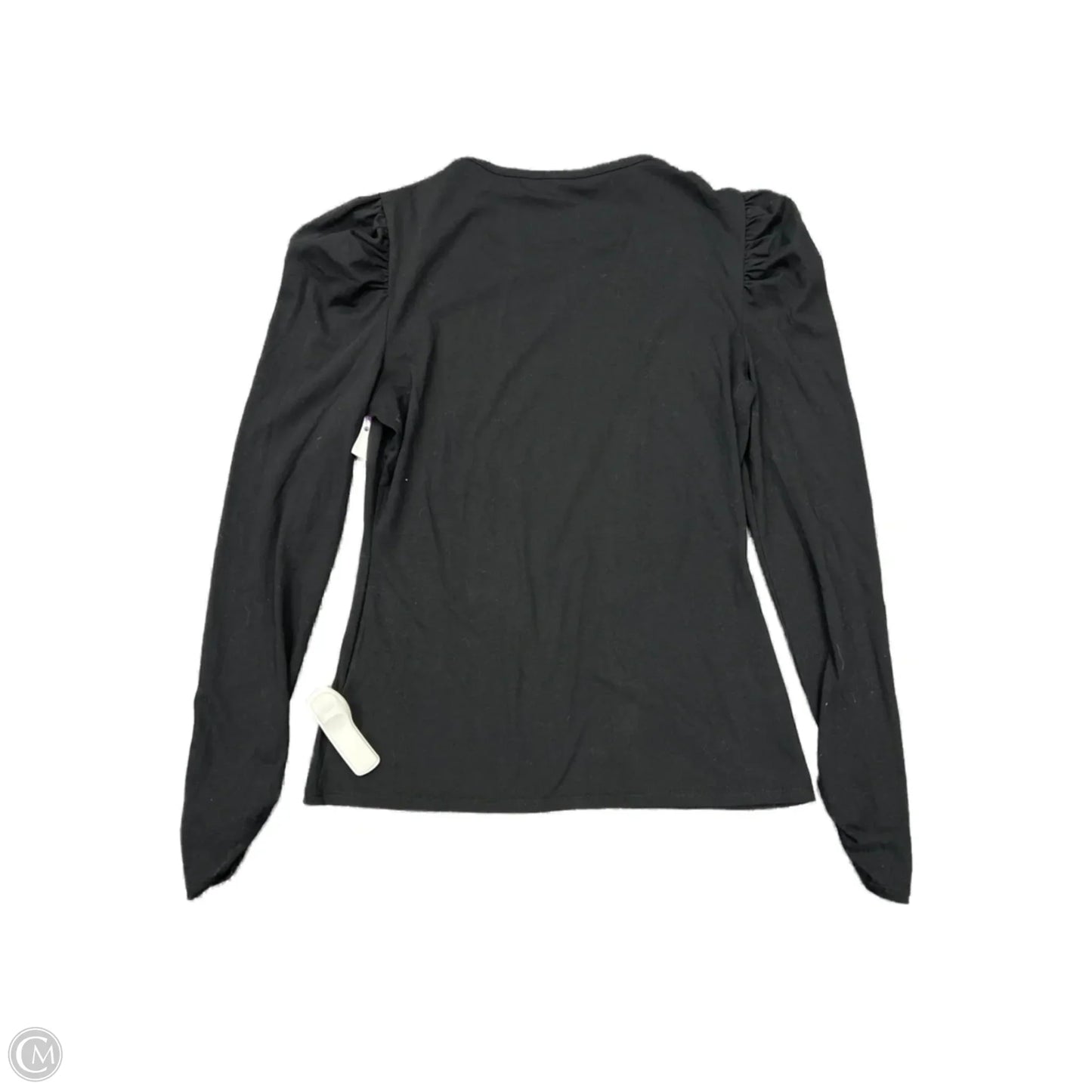 Top Long Sleeve Basic By Rebecca Taylor In Black, Size: S