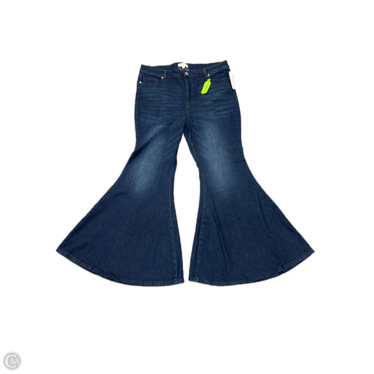 Jeans Wide Leg By Eloquii In Blue Denim, Size: 18