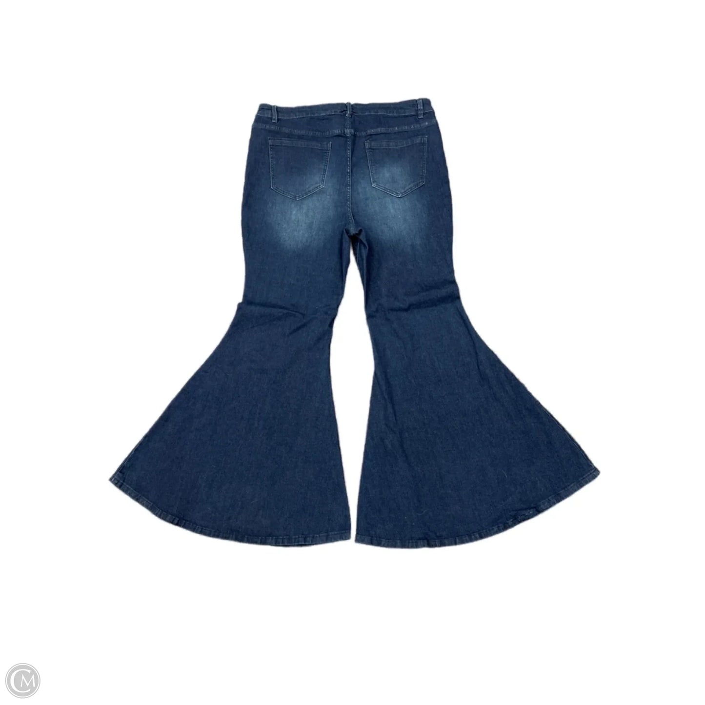 Jeans Wide Leg By Eloquii In Blue Denim, Size: 18