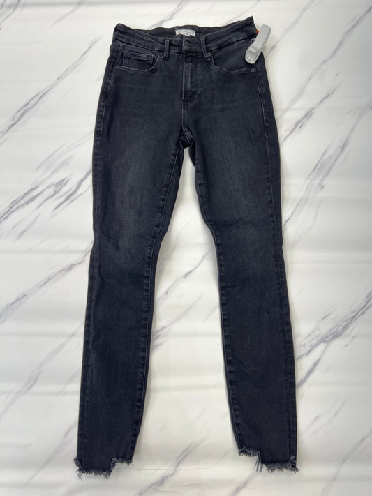 Jeans Skinny By Good American In Black, Size: 6