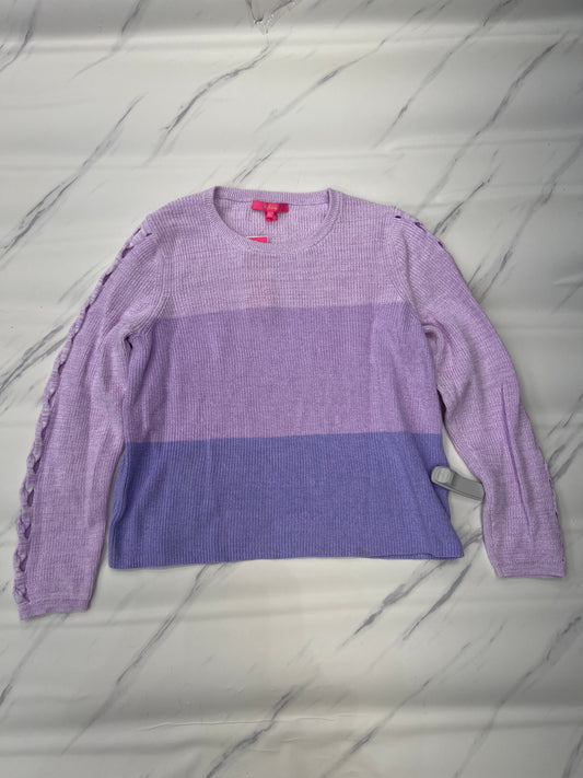 Sweater Designer By Lilly Pulitzer In Purple, Size: Xl