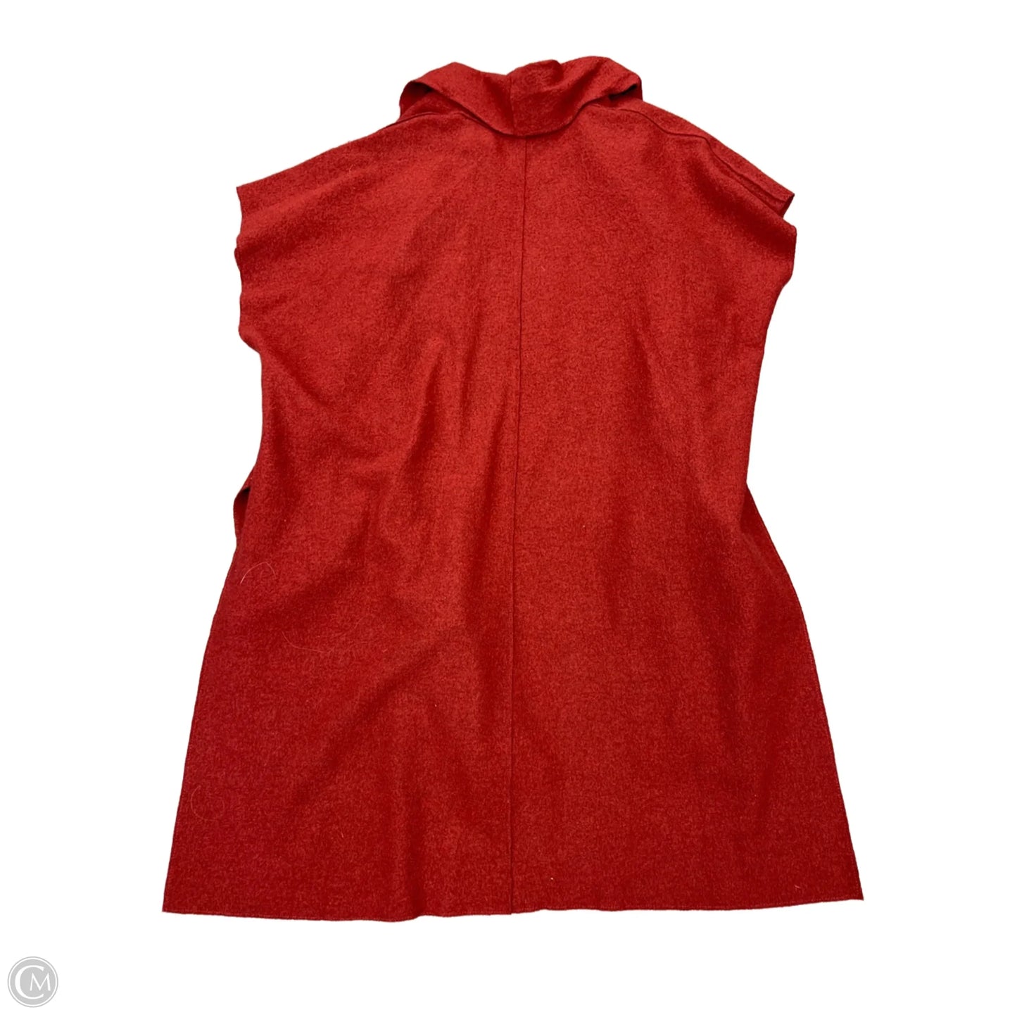 Sweater Cardigan Designer By Eileen Fisher In Maroon, Size: M