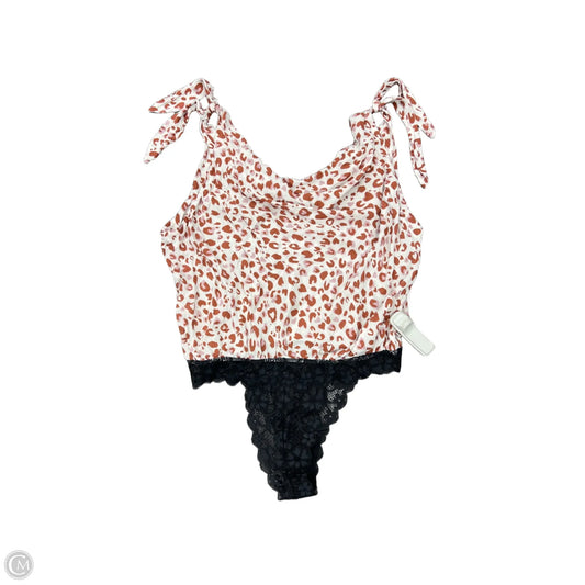 Bodysuit By Free People In Animal Print, Size: M