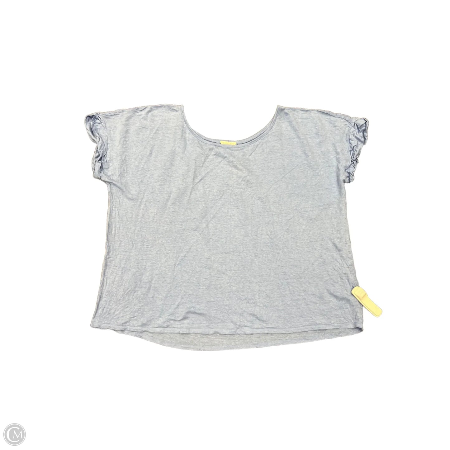 Top Short Sleeve Designer By Eileen Fisher In Blue, Size: Xl