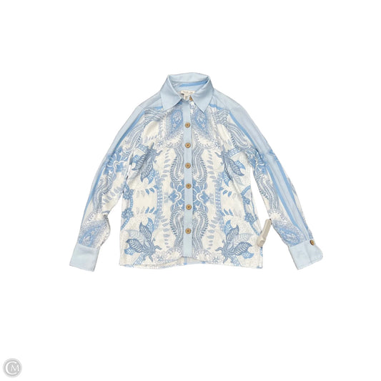 Top Long Sleeve By Rachel Zoe In Blue, Size: Xs