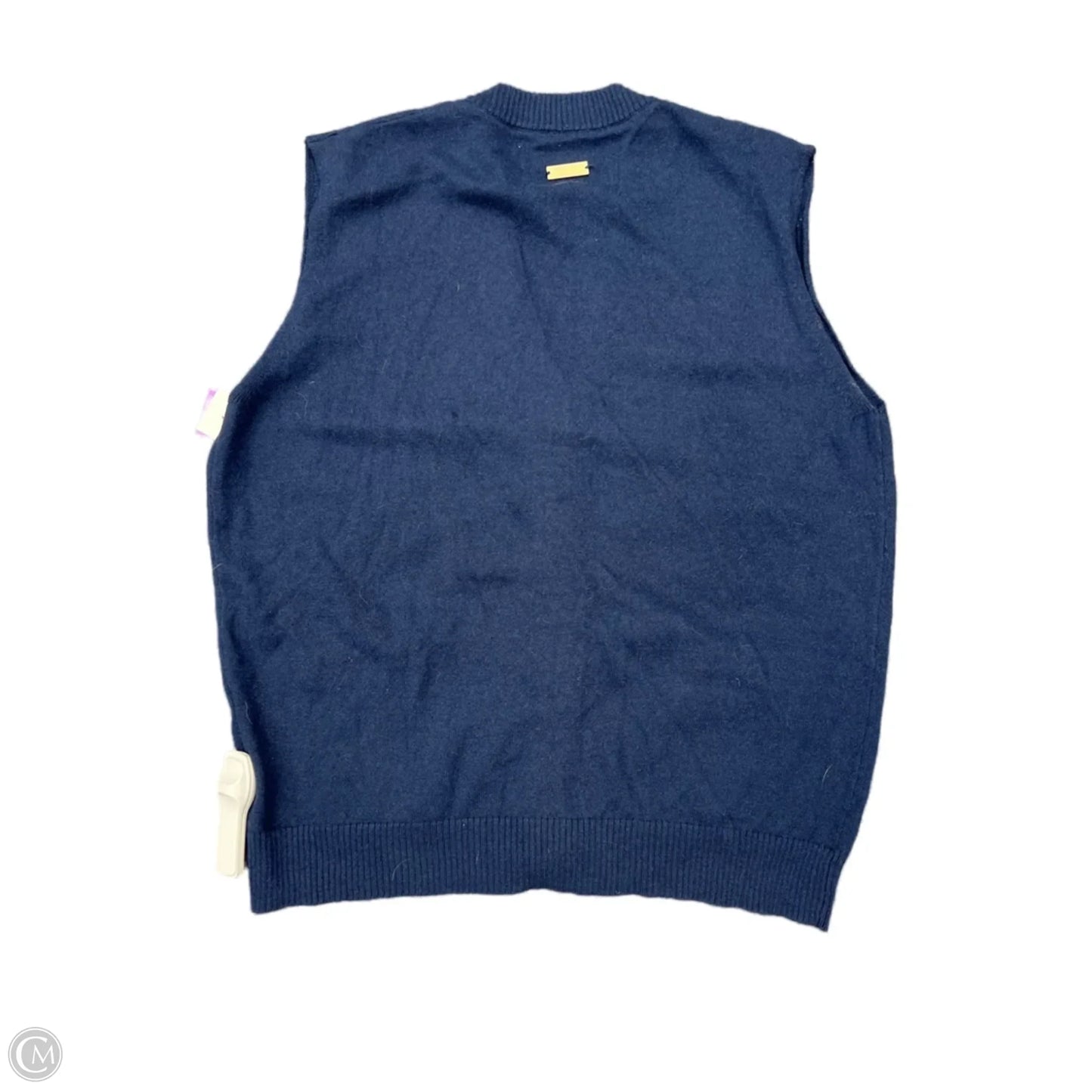 Vest Sweater By Cma In Blue, Size: S