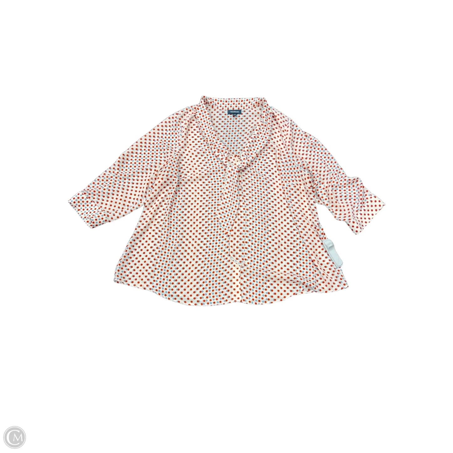 Top Long Sleeve By Modcloth In Polkadot Pattern, Size: 2x