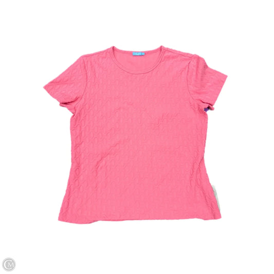 Top Short Sleeve By J Mclaughlin In Pink, Size: L