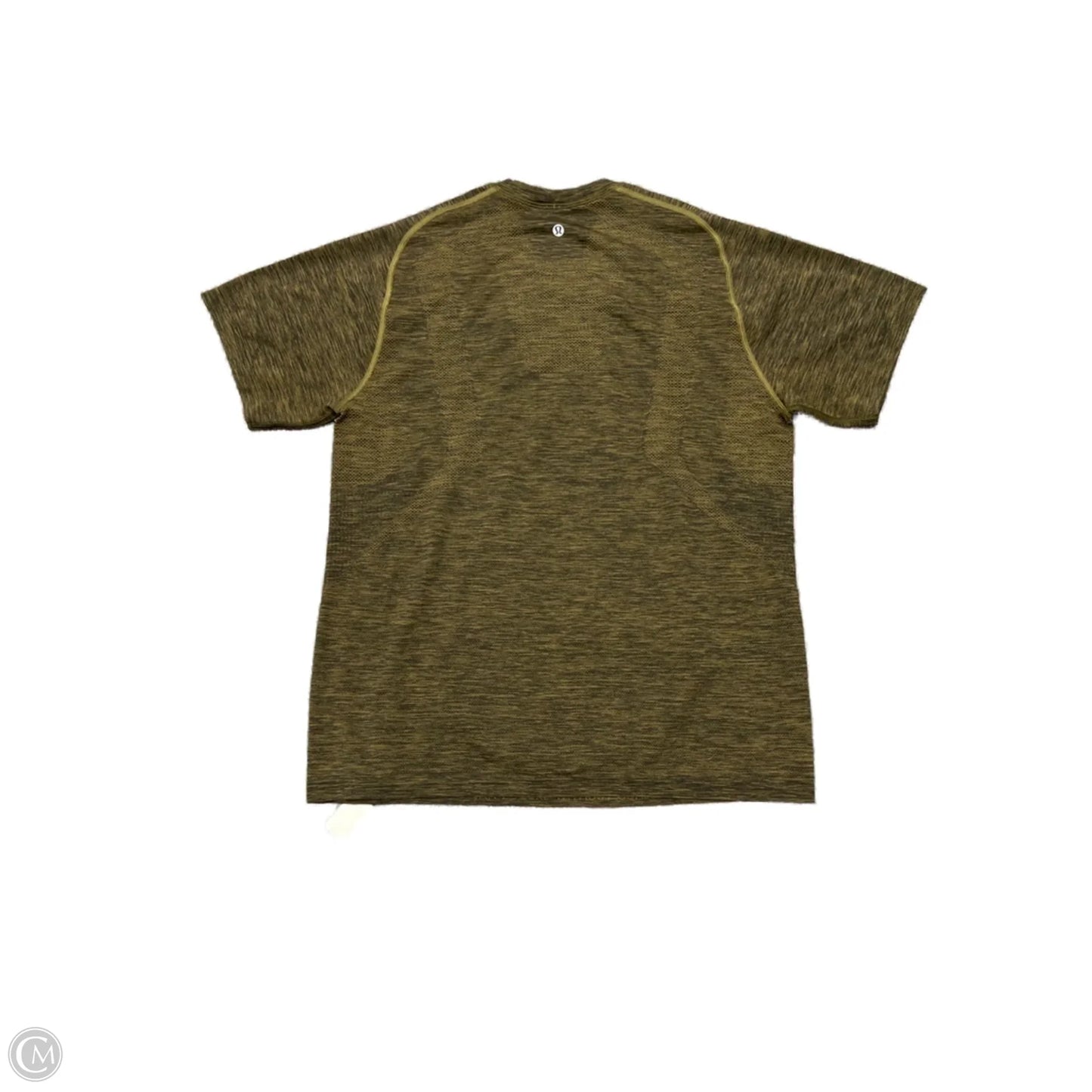 Athletic Top Short Sleeve By Lululemon In Green, Size: L
