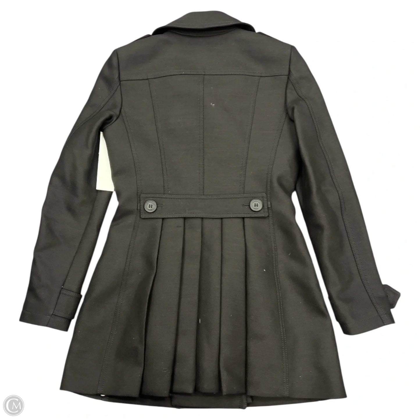 Coat Luxury Designer By Burberry In Black, Size: 2