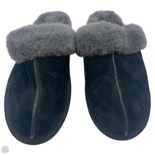 Slippers Designer By Ugg In Black, Size: 8