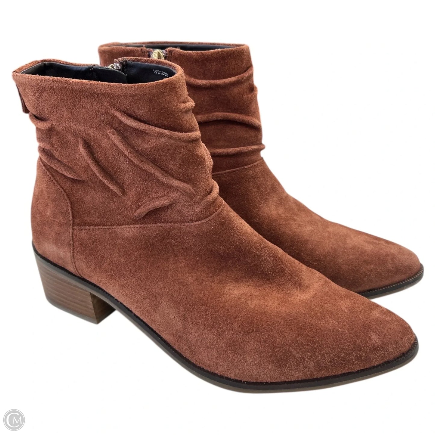 Boots Ankle Heels By Cole-haan In Brown, Size: 7.5