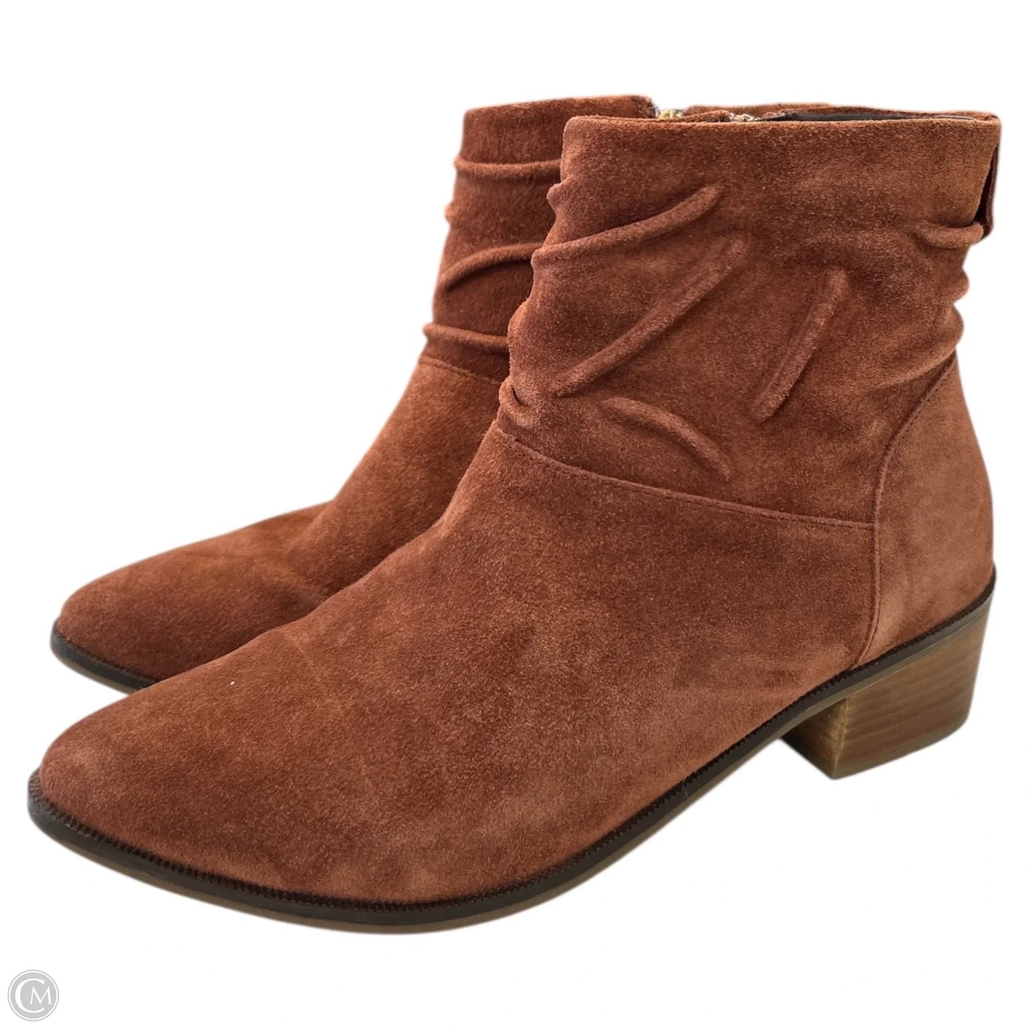 Boots Ankle Heels By Cole-haan In Brown, Size: 7.5
