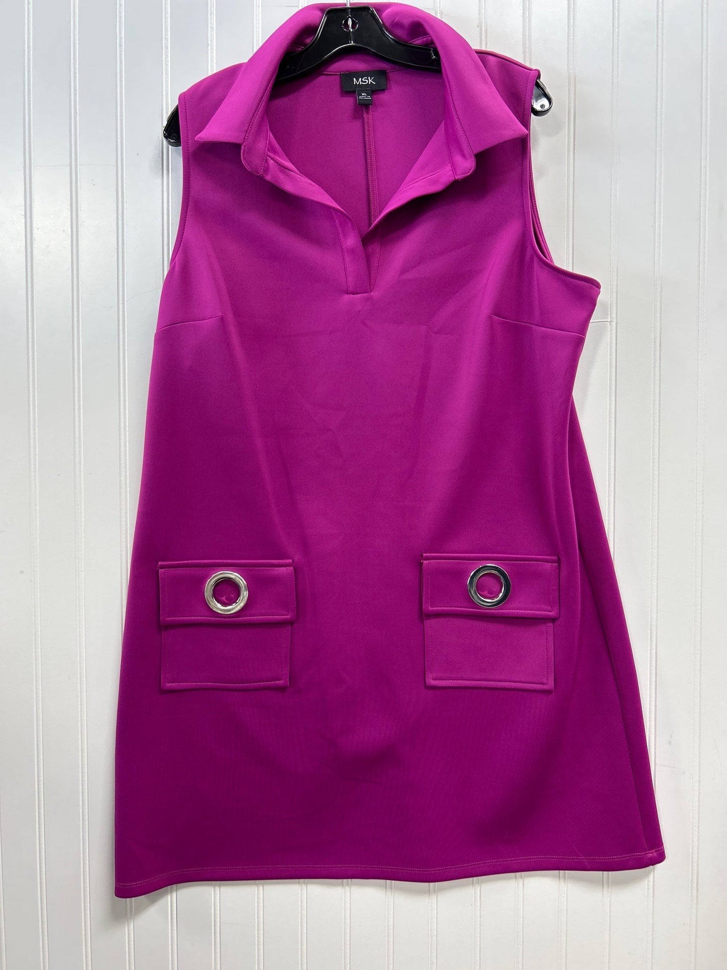 Dress Casual Midi By Msk In Purple, Size:Xl