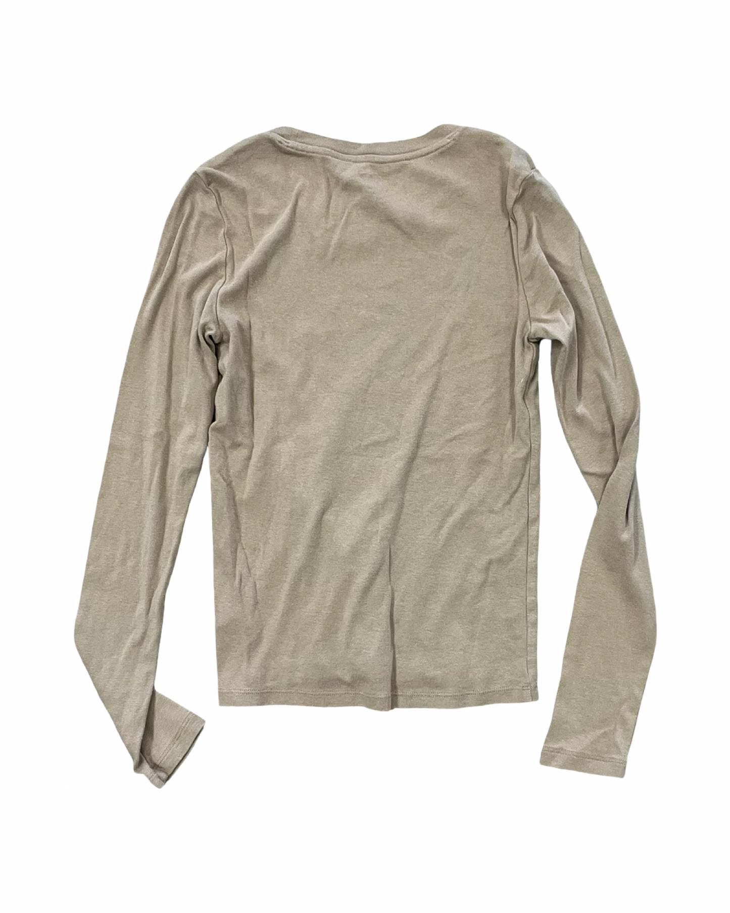 Top Ls Basic By Gap In Tan, Size:Xs