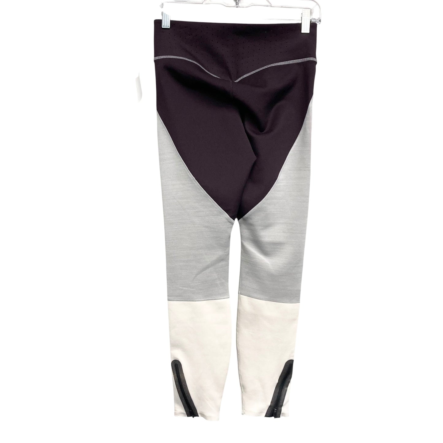 Athletic Leggings By Nike Apparel In Grey & Purple, Size:M