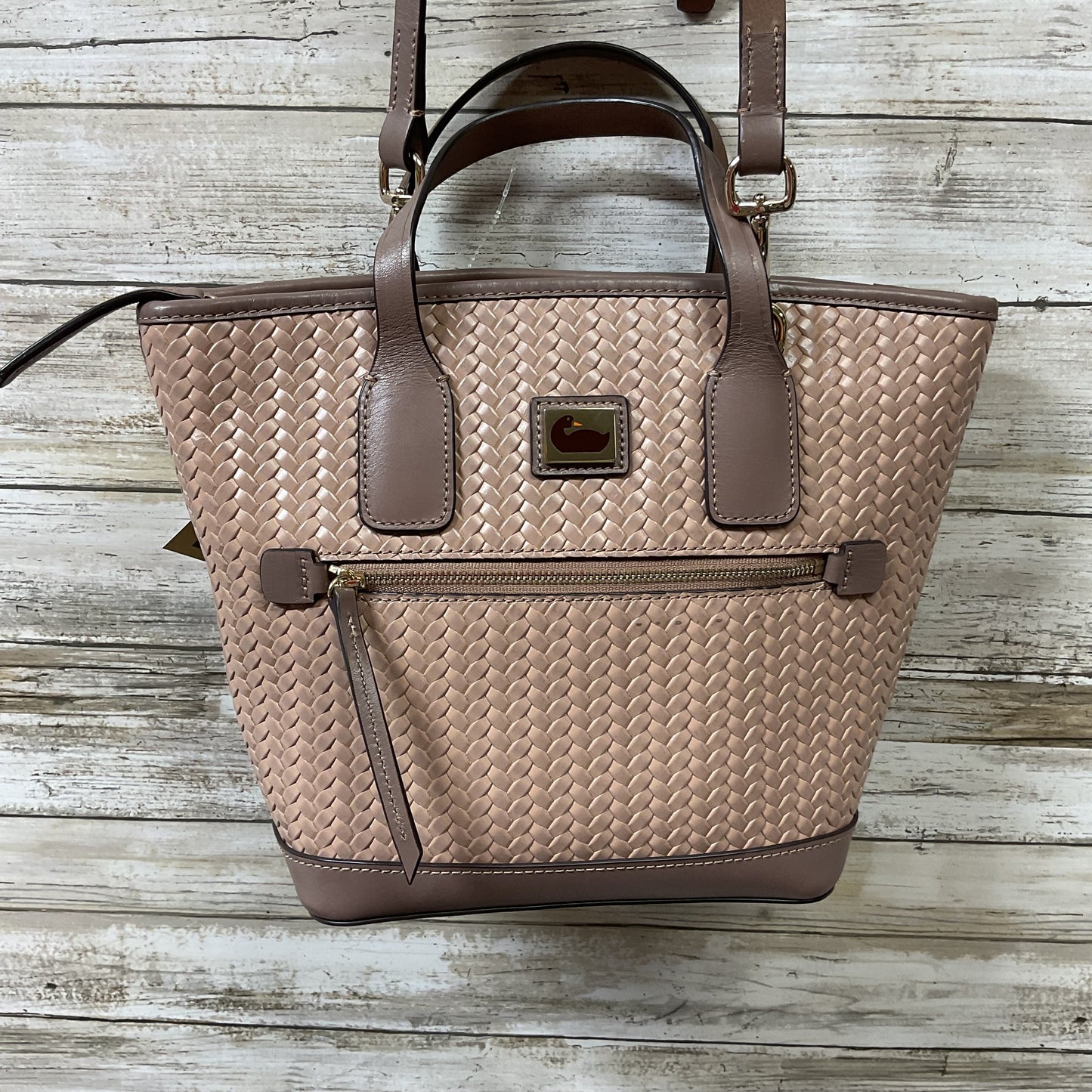 Handbag Designer By Dooney And Bourke In Taupe, Size:Small