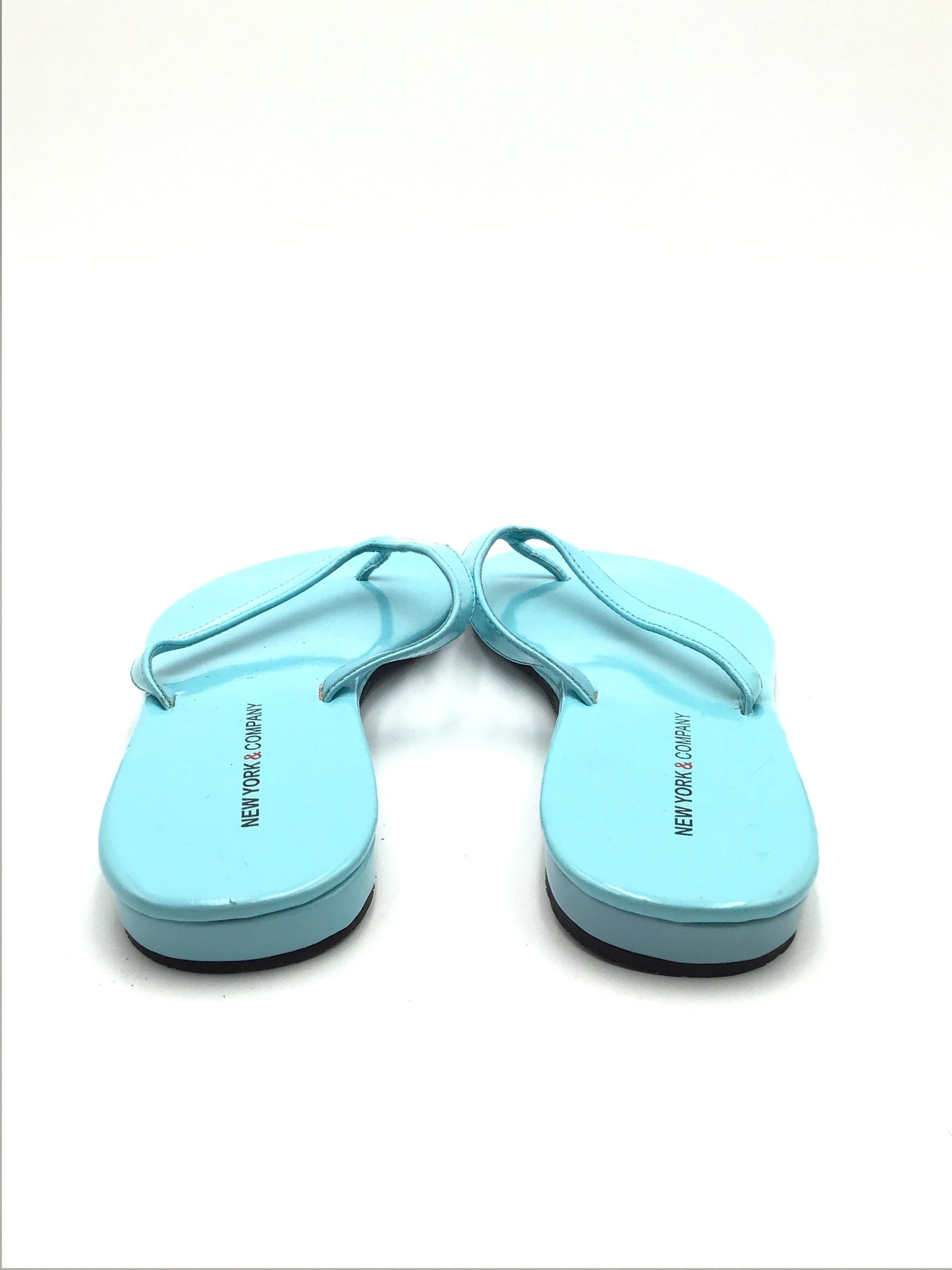 Sandals Flip Flops By New York And Co In Blue, Size: 7
