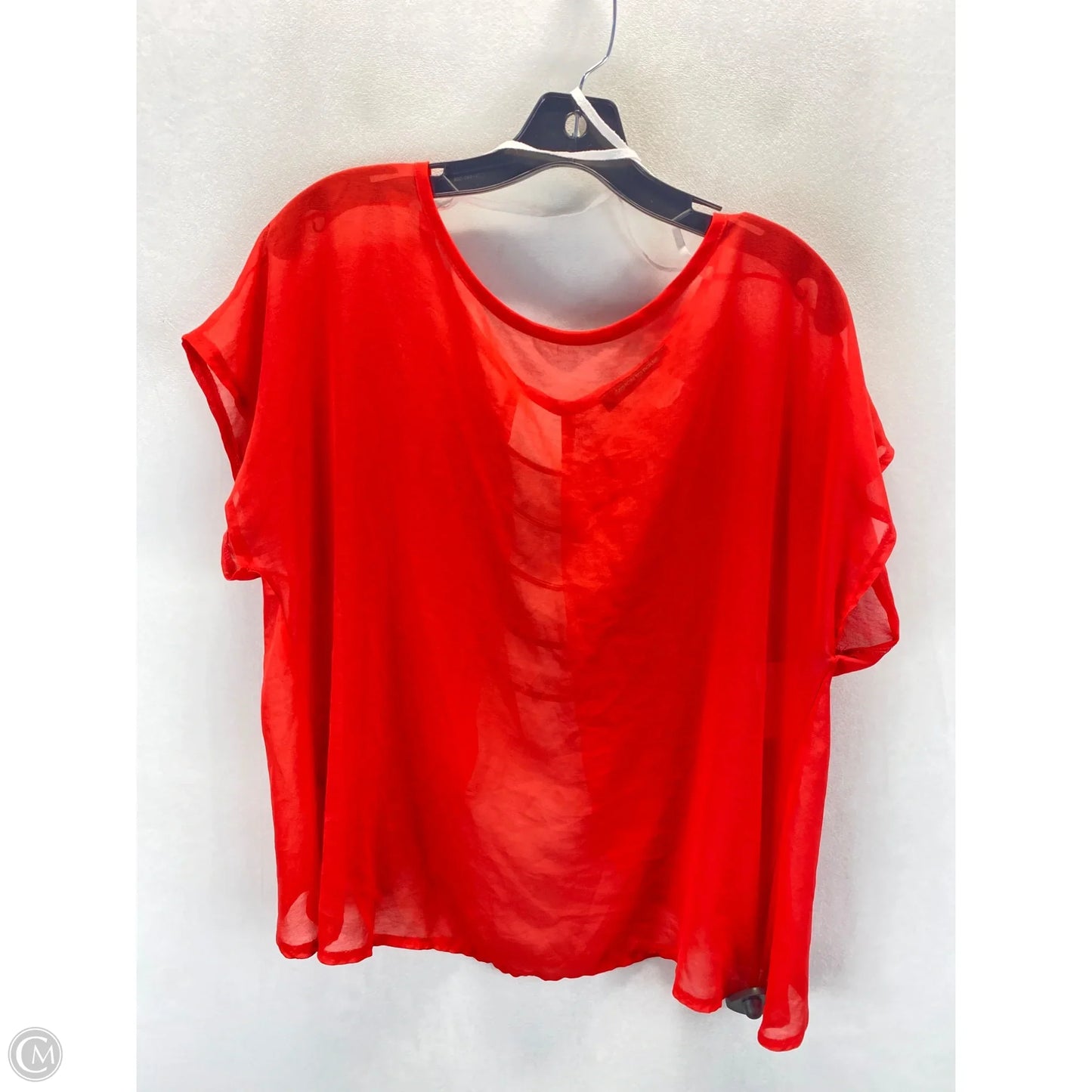Top Short Sleeve By Fashion To Figure In Red, Size: 1x