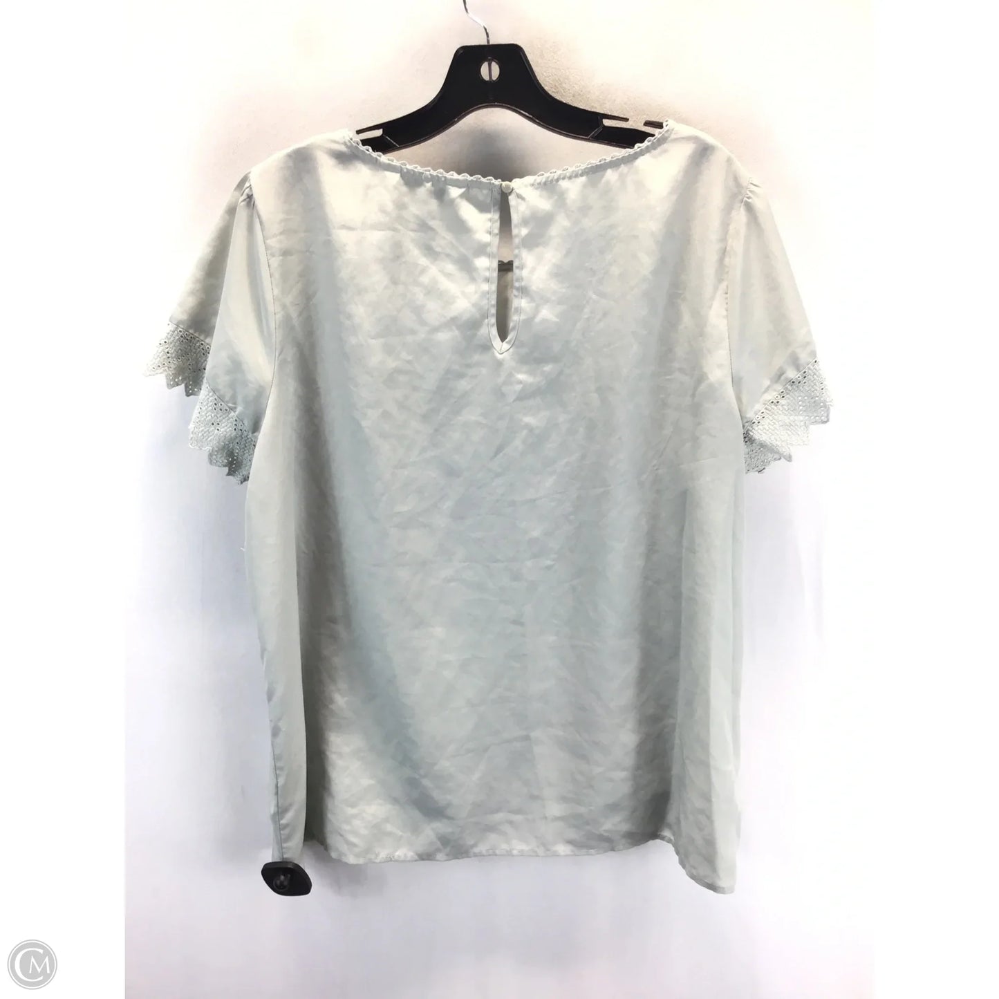 Blouse Short Sleeve By Lc Lauren Conrad In Grey, Size: Xxl