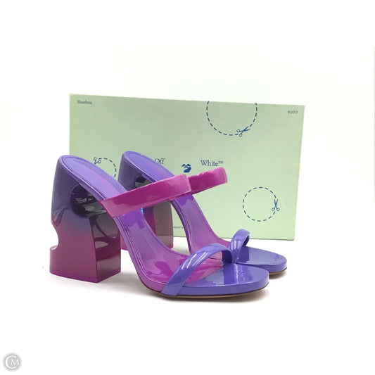 Sandals Luxury Designer By Off-white In Purple, Size: 10