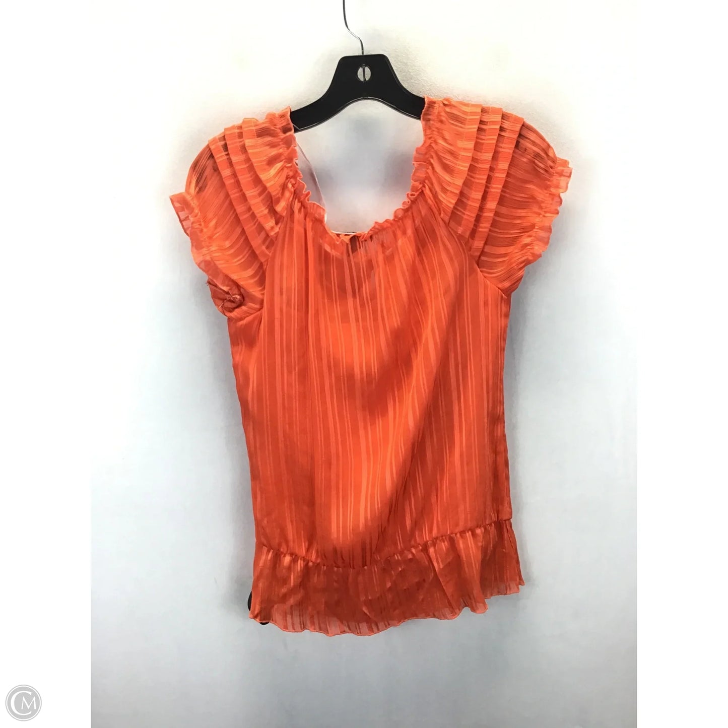 Top Short Sleeve By Bcx In Orange, Size: M