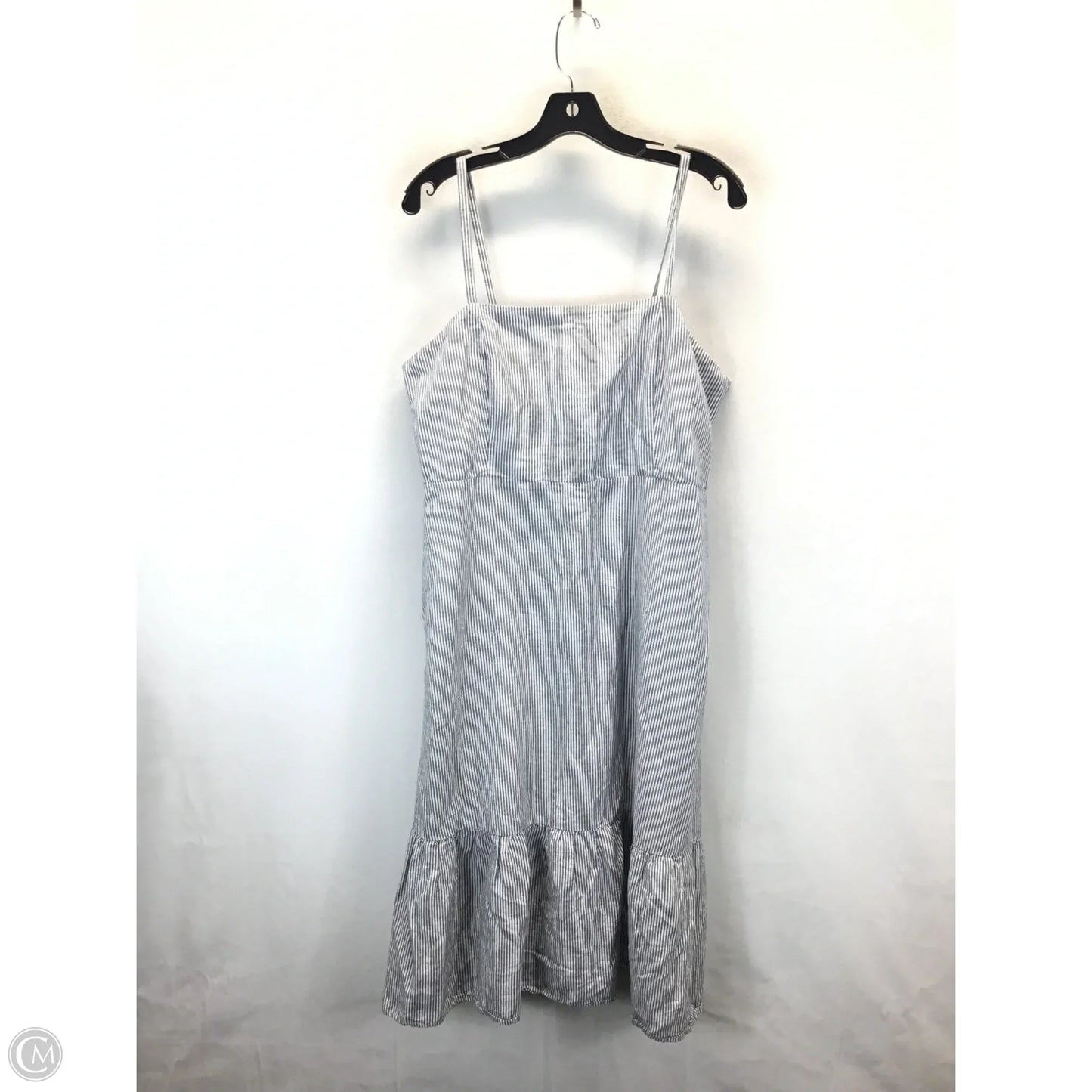 Dress Casual Midi By Gap In Blue & White, Size: 14