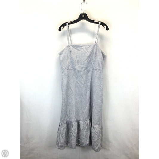 Dress Casual Midi By Gap In Blue & White, Size: 14