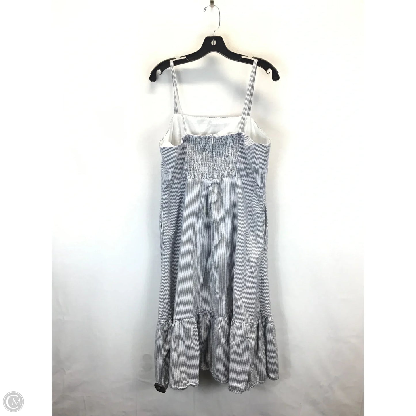 Dress Casual Midi By Gap In Blue & White, Size: 14