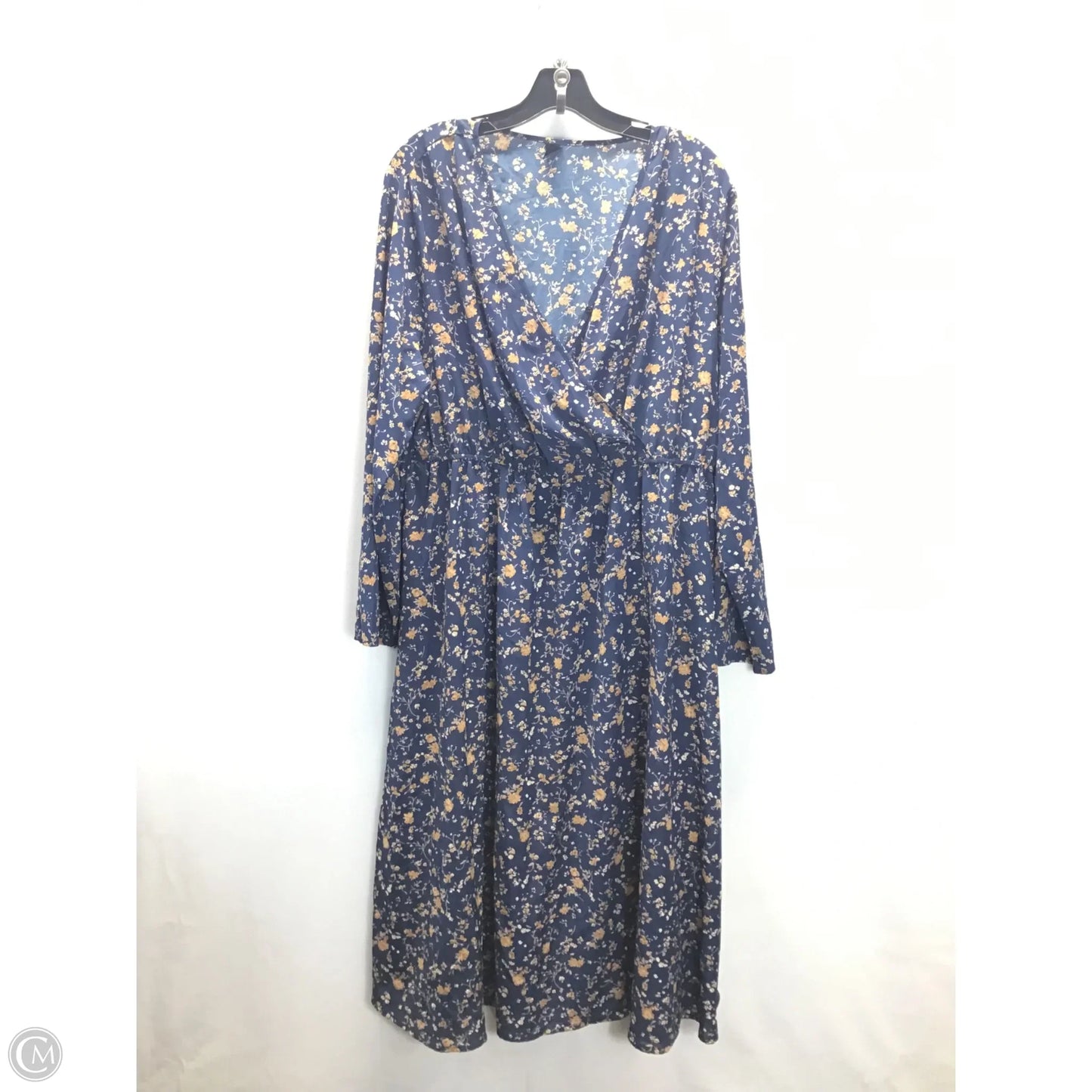Dress Casual Maxi By Clothes Mentor In Navy, Size: 3x