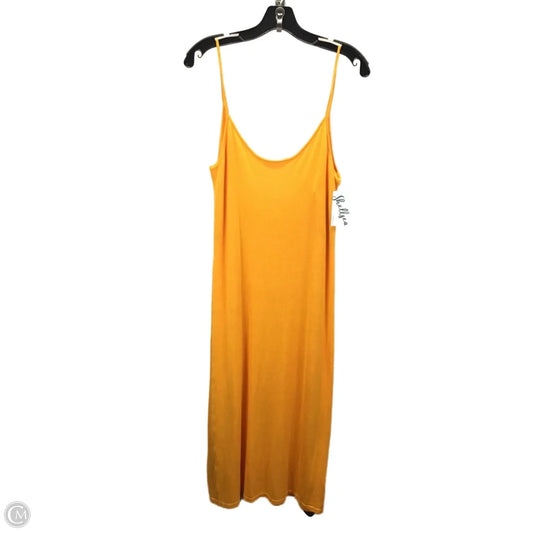 Dress Casual Midi By Double Zero In Orange, Size: L