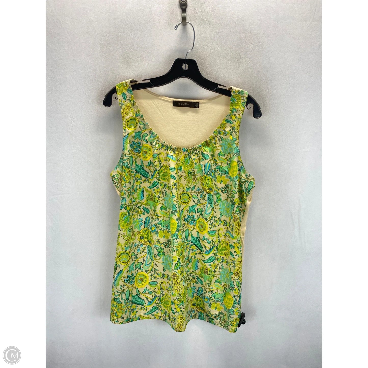 Top Short Sleeve By Clothes Mentor In Green & Tan, Size: L