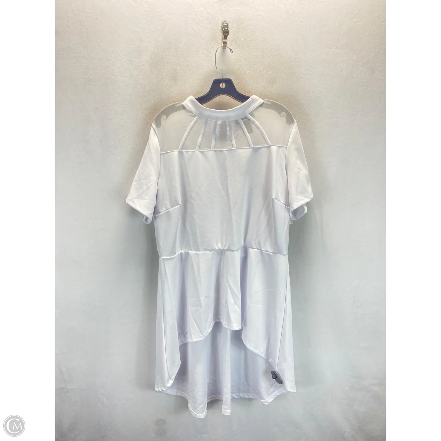 Tunic Short Sleeve By Ashley Stewart In White, Size: 1x