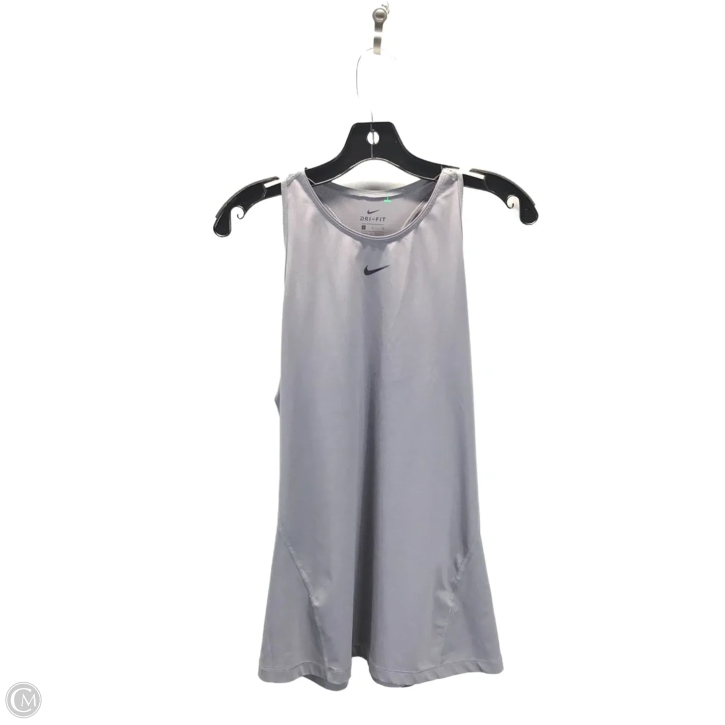 Athletic Tank Top By Nike Apparel In Grey, Size: L