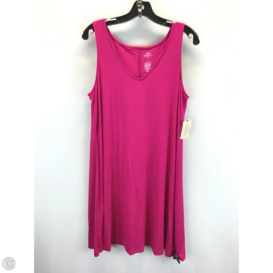Dress Casual Midi By St Johns Bay In Pink, Size: M
