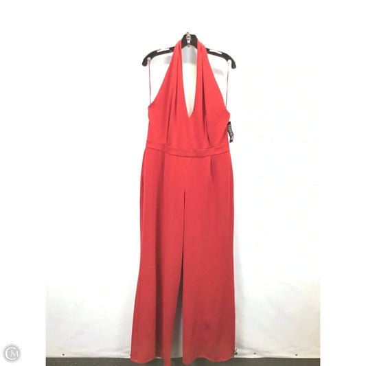 Jumpsuit By New York And Co In Red, Size: Xl