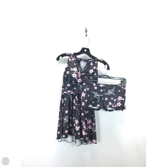 Swimsuit 2pc By Clothes Mentor In Black & Pink, Size: M