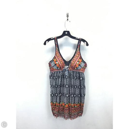 Swimsuit By Clothes Mentor In Orange & White, Size: L