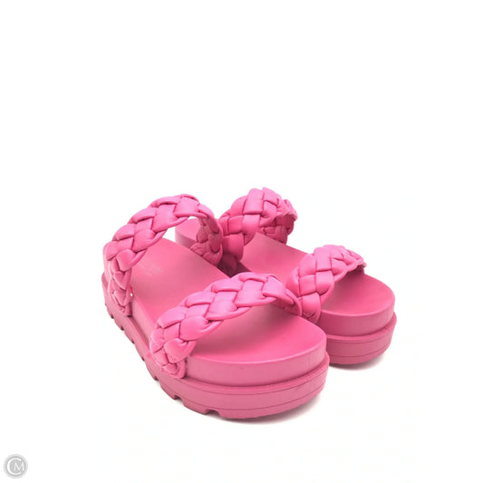 Sandals Heels Platform By Catherine Malandrino In Pink, Size: 7