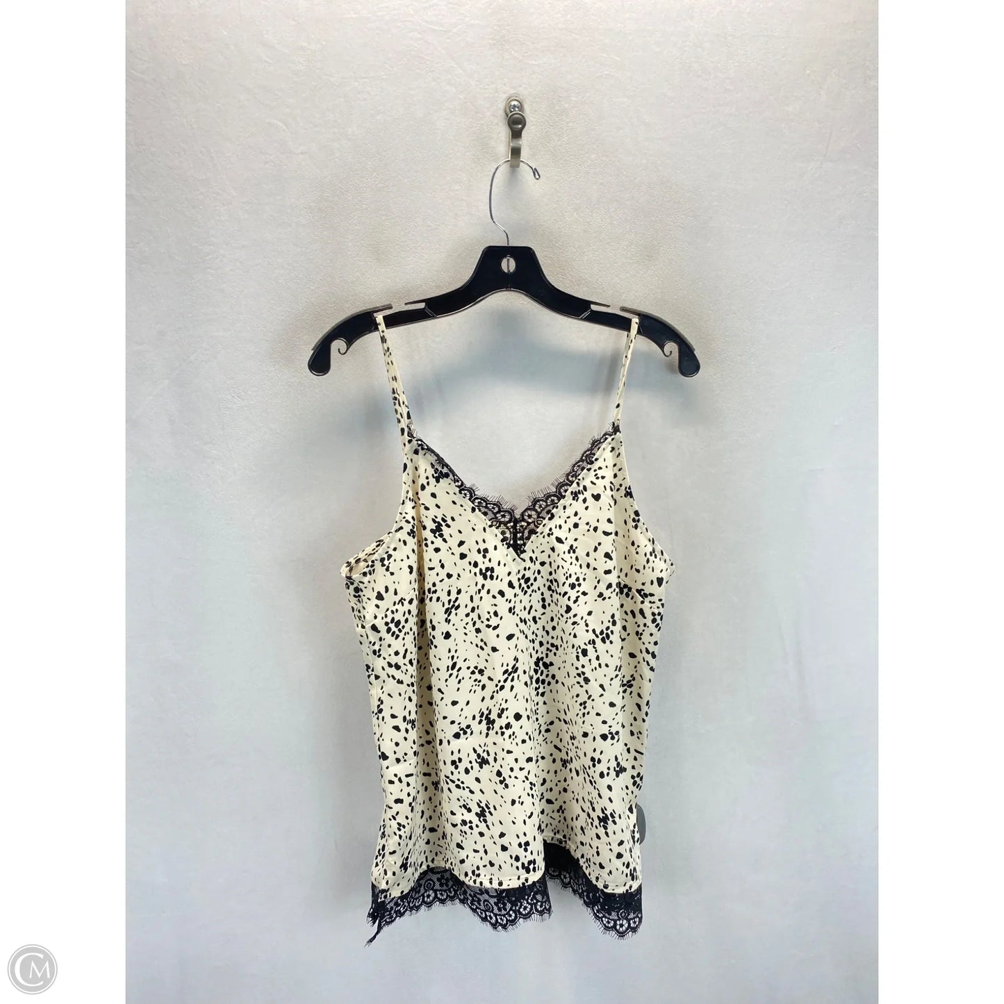 Top Sleeveless By A New Day In Black & Cream, Size: M