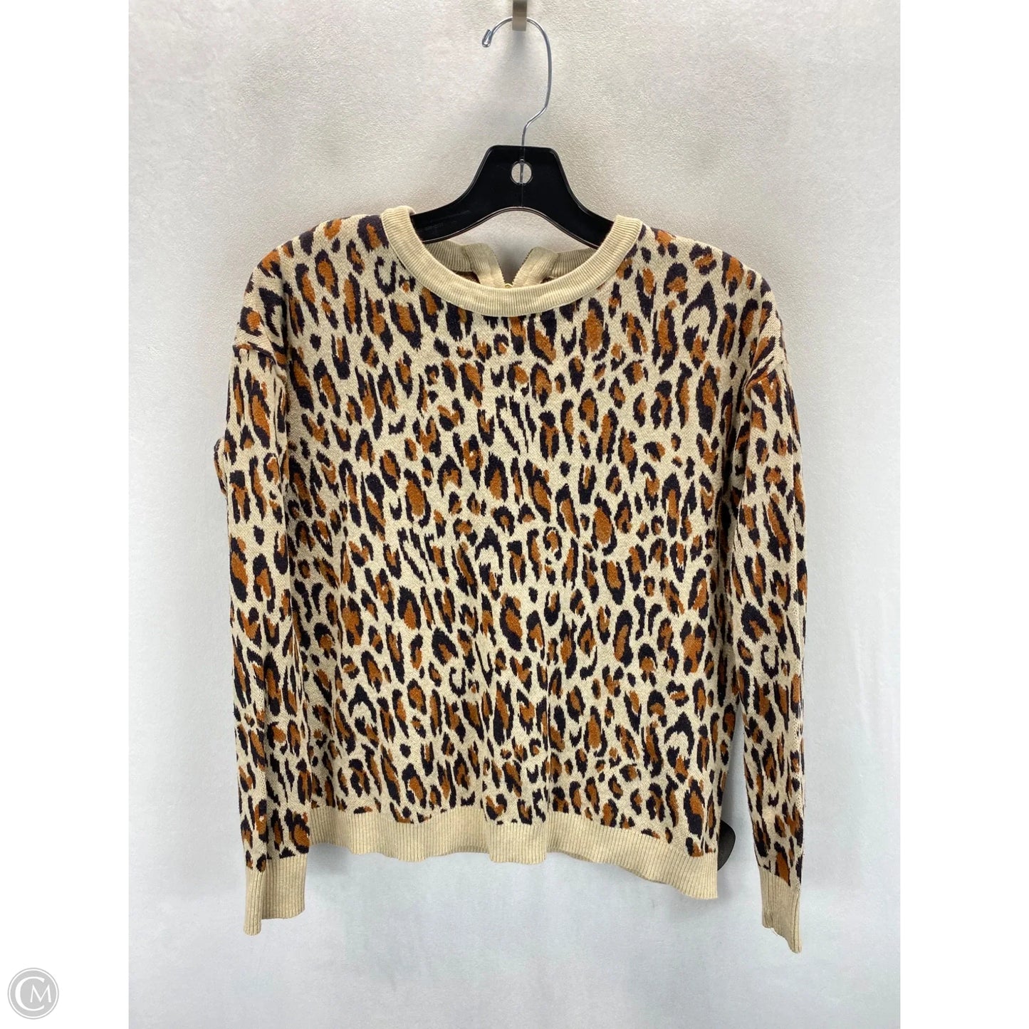Sweater By H&m In Leopard Print, Size: Xs