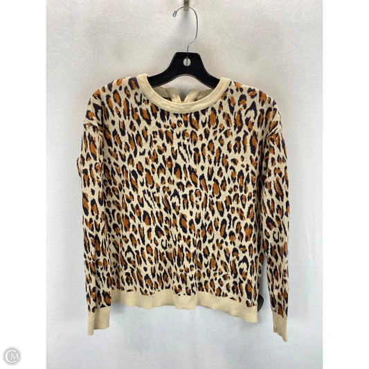 Sweater By H&m In Leopard Print, Size: Xs