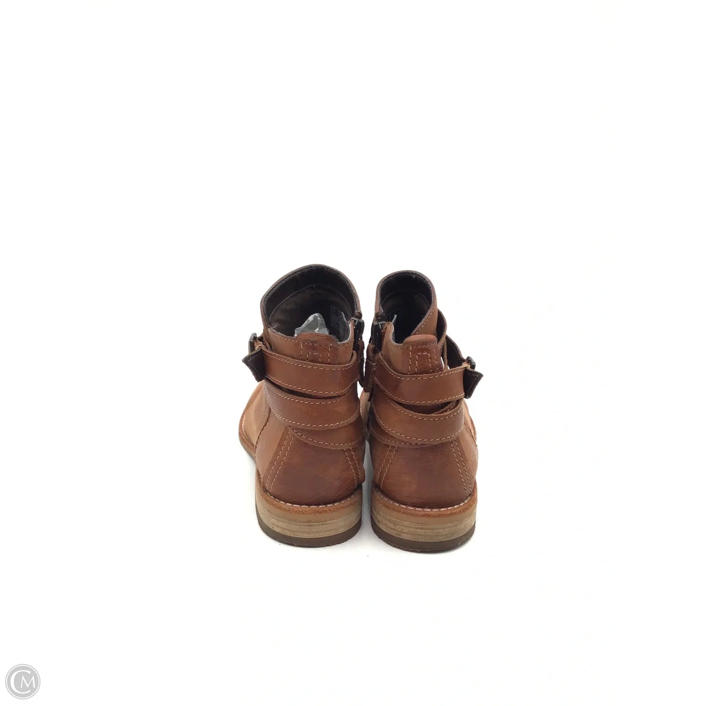 Boots Ankle Flats By Clarks In Brown, Size: 8