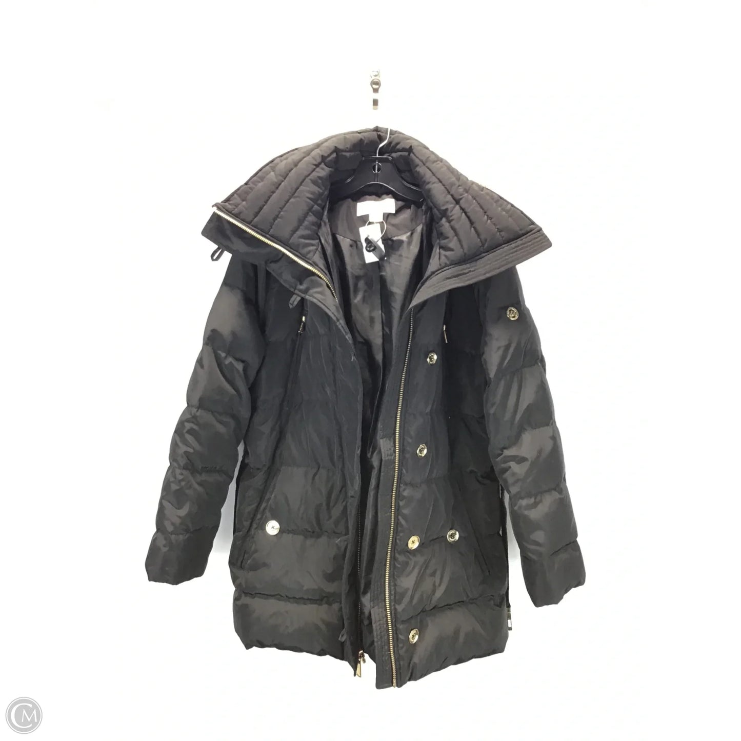 Coat Designer By Michael Kors In Black, Size: Xl