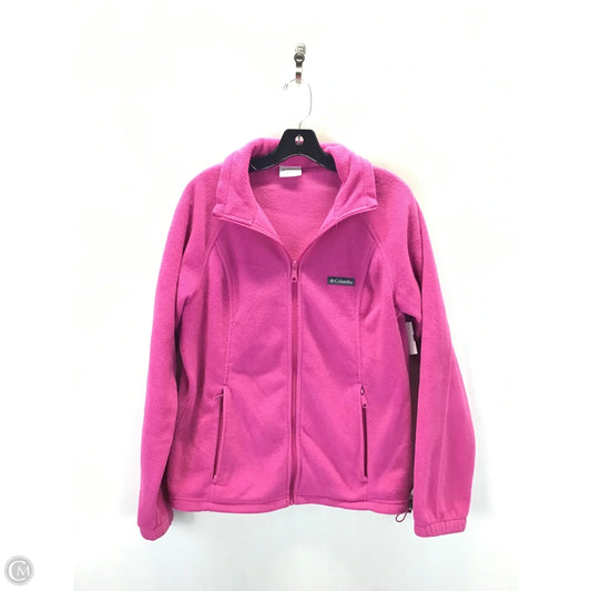 Jacket Fleece By Columbia In Pink, Size: L
